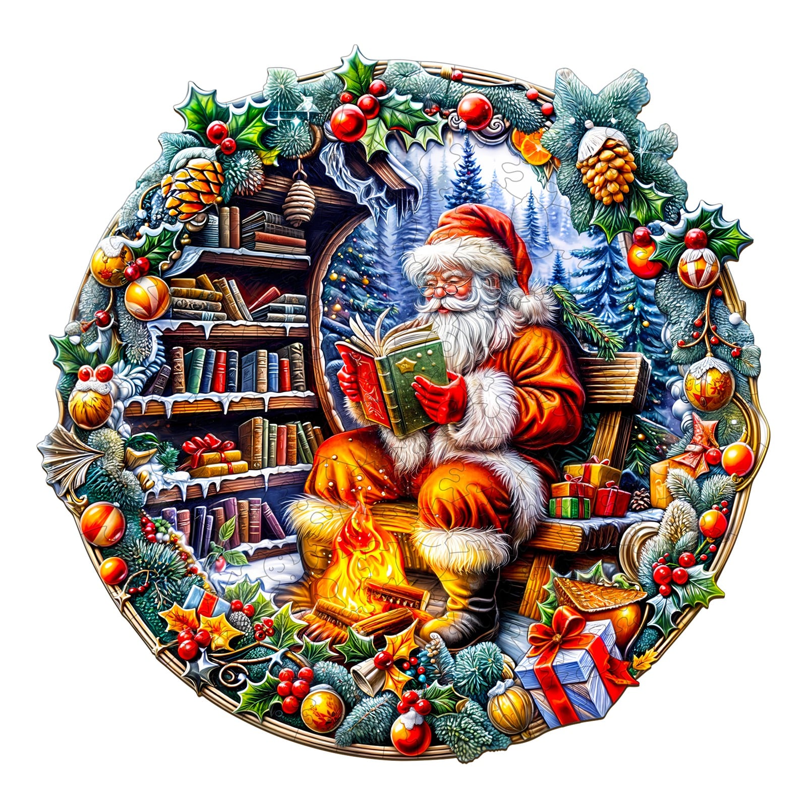 Wooden Jigsaw Puzzle - Santa's Rest