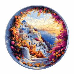 Wooden Jigsaw Puzzle - Santorini