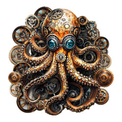 Wooden Jigsaw Puzzle - Steampunk Doctor Octopus