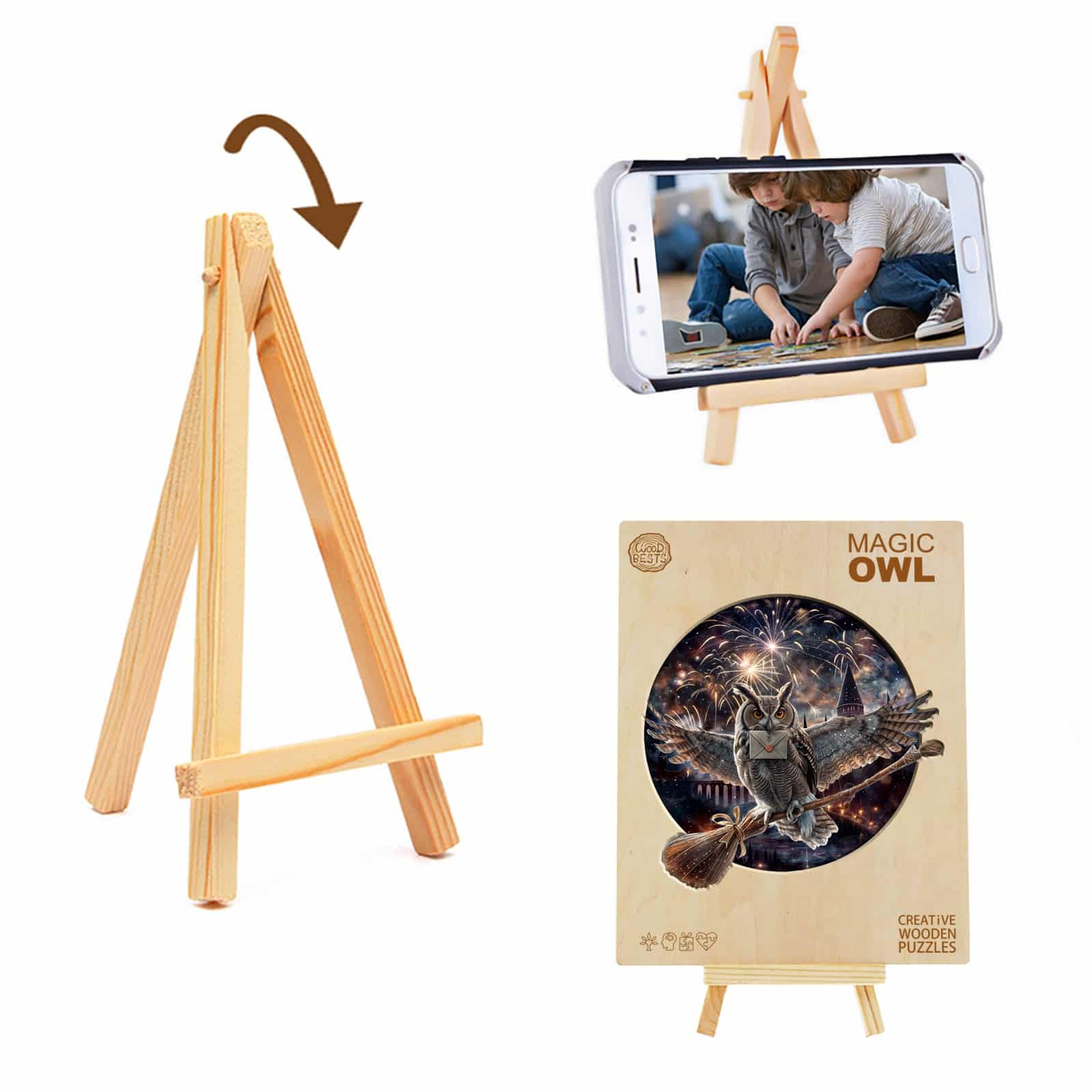 Wooden Jigsaw Puzzle - Magic Owl - Image 6