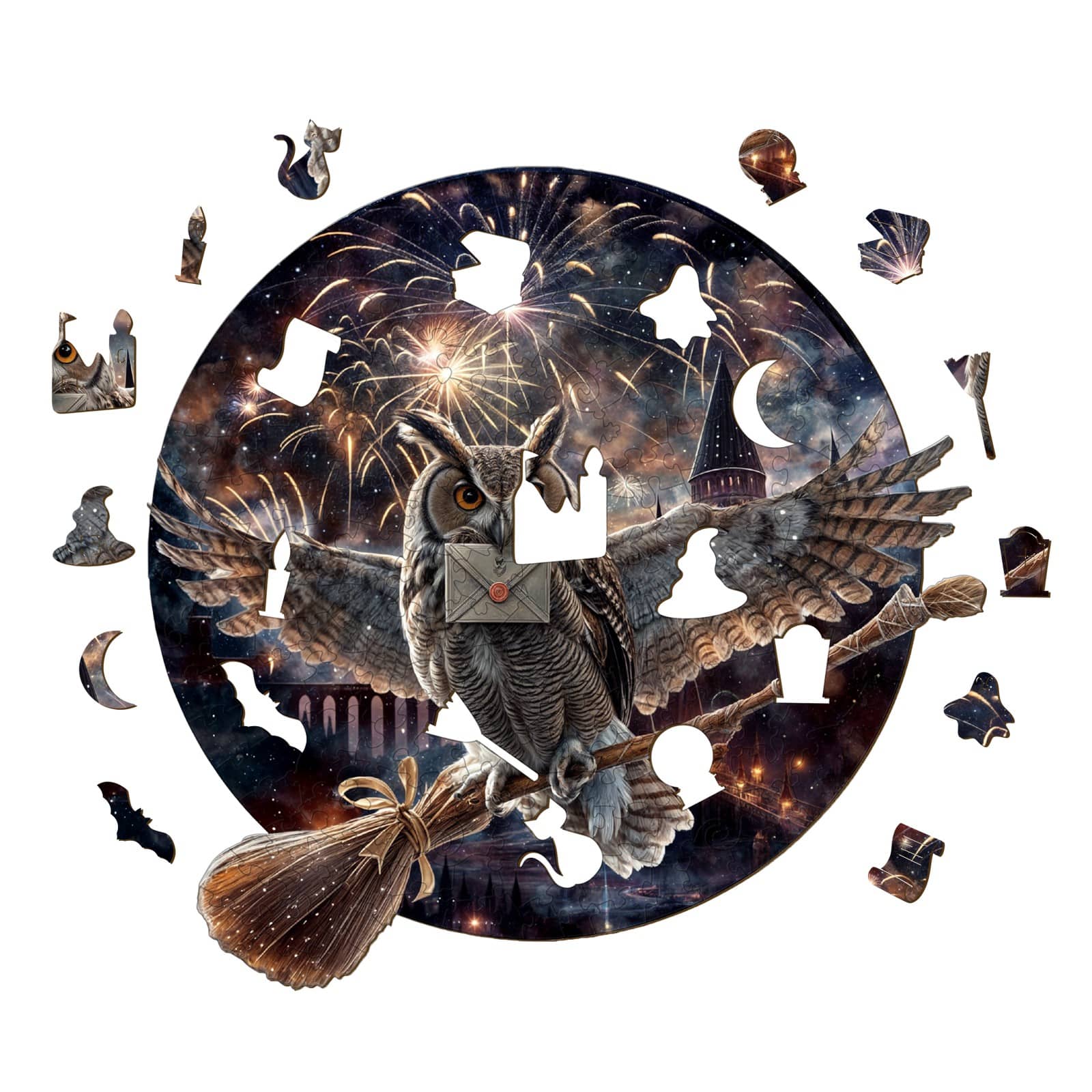 Wooden Jigsaw Puzzle - Magic Owl - Image 2