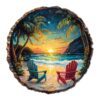 Wooden Jigsaw Puzzle - Sunset Beach