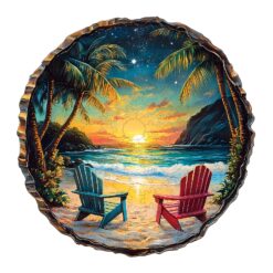 Wooden Jigsaw Puzzle - Sunset Beach