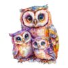 Wooden Jigsaw Puzzle - Sweet Owl Family