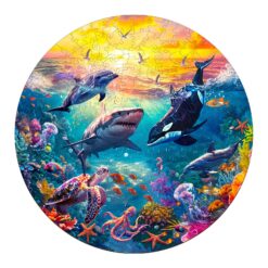 Wooden Jigsaw Puzzle-underwater world 2