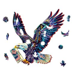 Alternative view of Wooden Jigsaw Puzzle - Bald Eagle's Vote