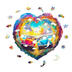 Alternative view of Wooden Jigsaw Puzzle - Sweet encounter