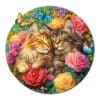 Wooden Jigsaw Puzzle - Cats in love-2