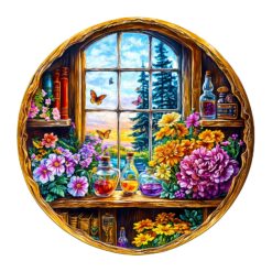 Wooden Jigsaw Puzzle - Dreamy window