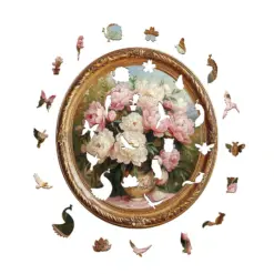 Alternative view of Wooden Jigsaw Puzzle - Floral Beauty