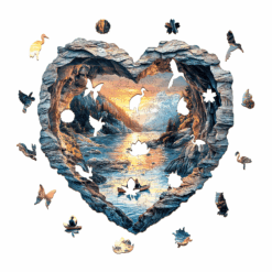 Alternative view of Wooden Jigsaw Puzzle - 3D Lake Louise