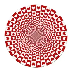 Wooden Jigsaw Puzzle - Hypnotic Hearts