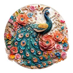 Wooden Jigsaw Puzzle - Jewel Peacock