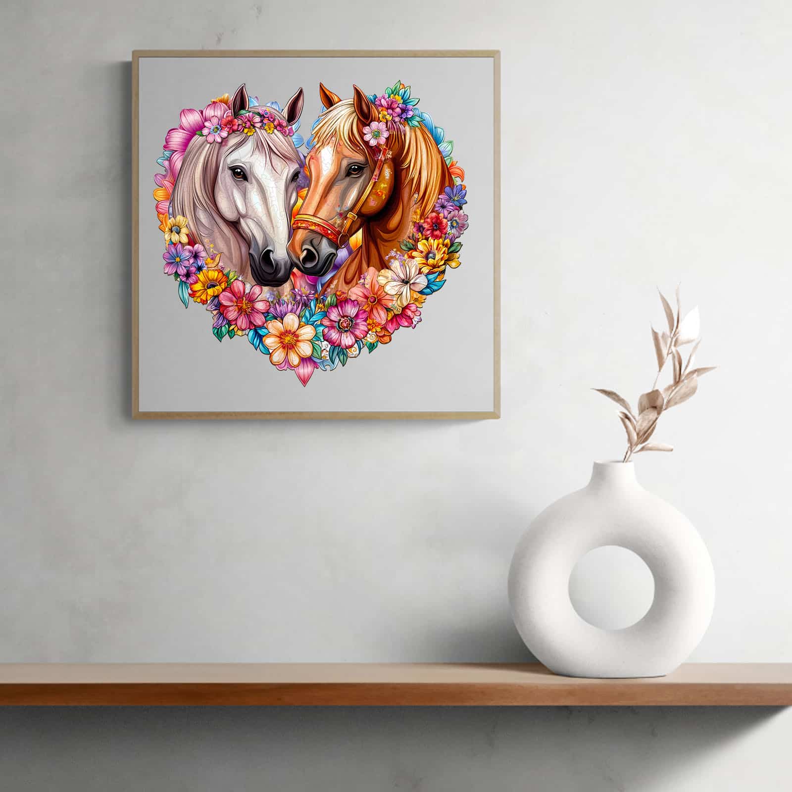 Wooden Jigsaw Puzzle - Horse in love - Image 7