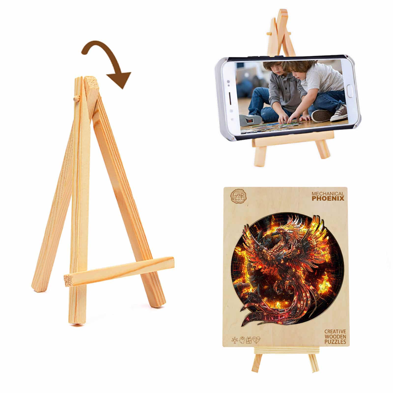 Wooden Jigsaw Puzzle - Mechanical phoenix - Image 5