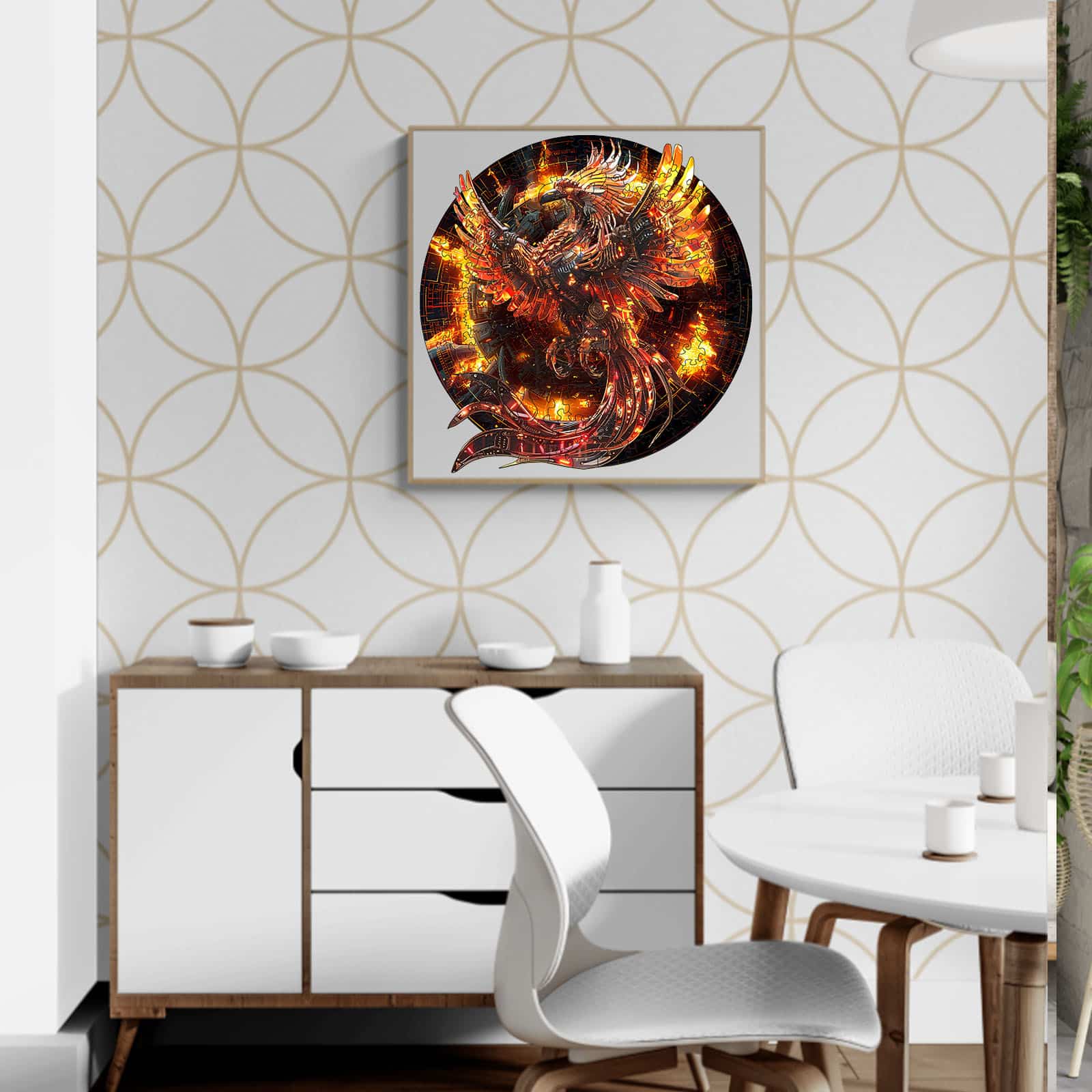 Wooden Jigsaw Puzzle - Mechanical phoenix - Image 7