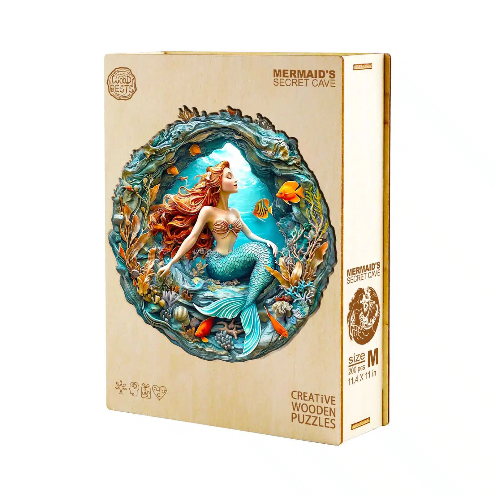 Wooden Jigsaw Puzzle - Mermaid's secret cave - Image 3