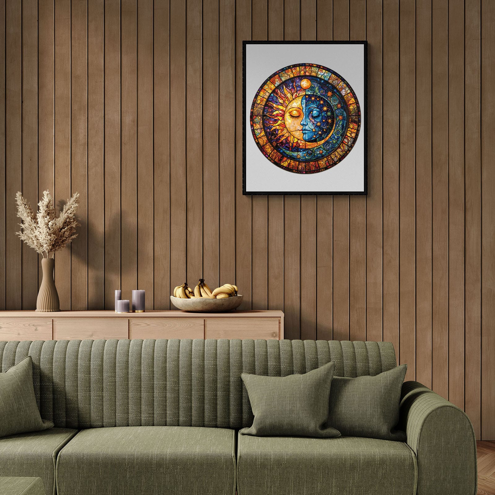 Wooden Jigsaw Puzzle - mesmerizing sun & moon - Image 7