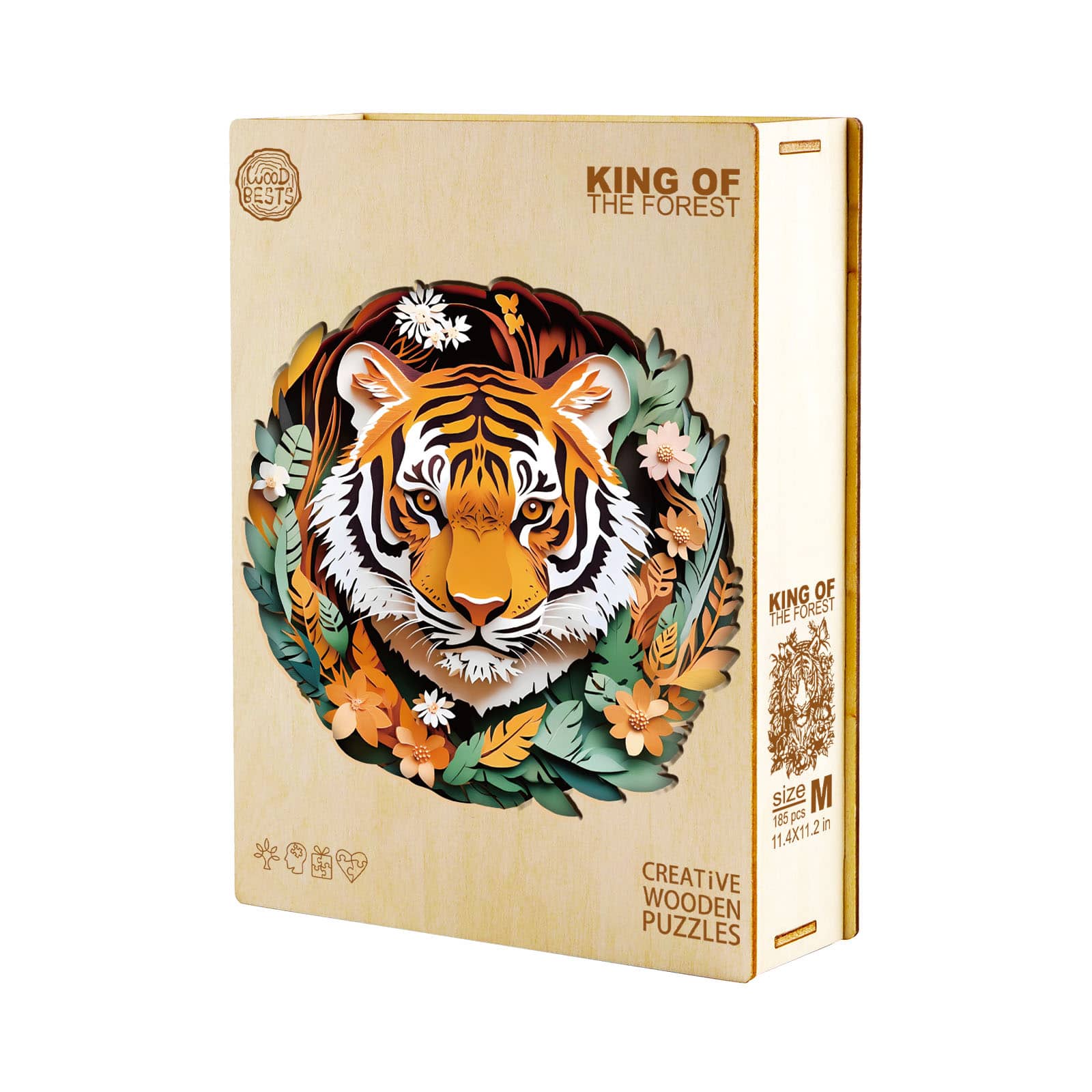 Wooden Jigsaw Puzzle - King of the Forest - Image 3