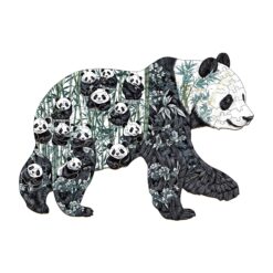 Wooden Jigsaw Puzzle - Panda Paradise