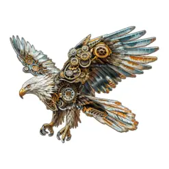 Wooden Jigsaw Puzzle - powerful eagle