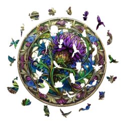 Alternative view of Wooden Jigsaw Puzzle - Scotch thistle