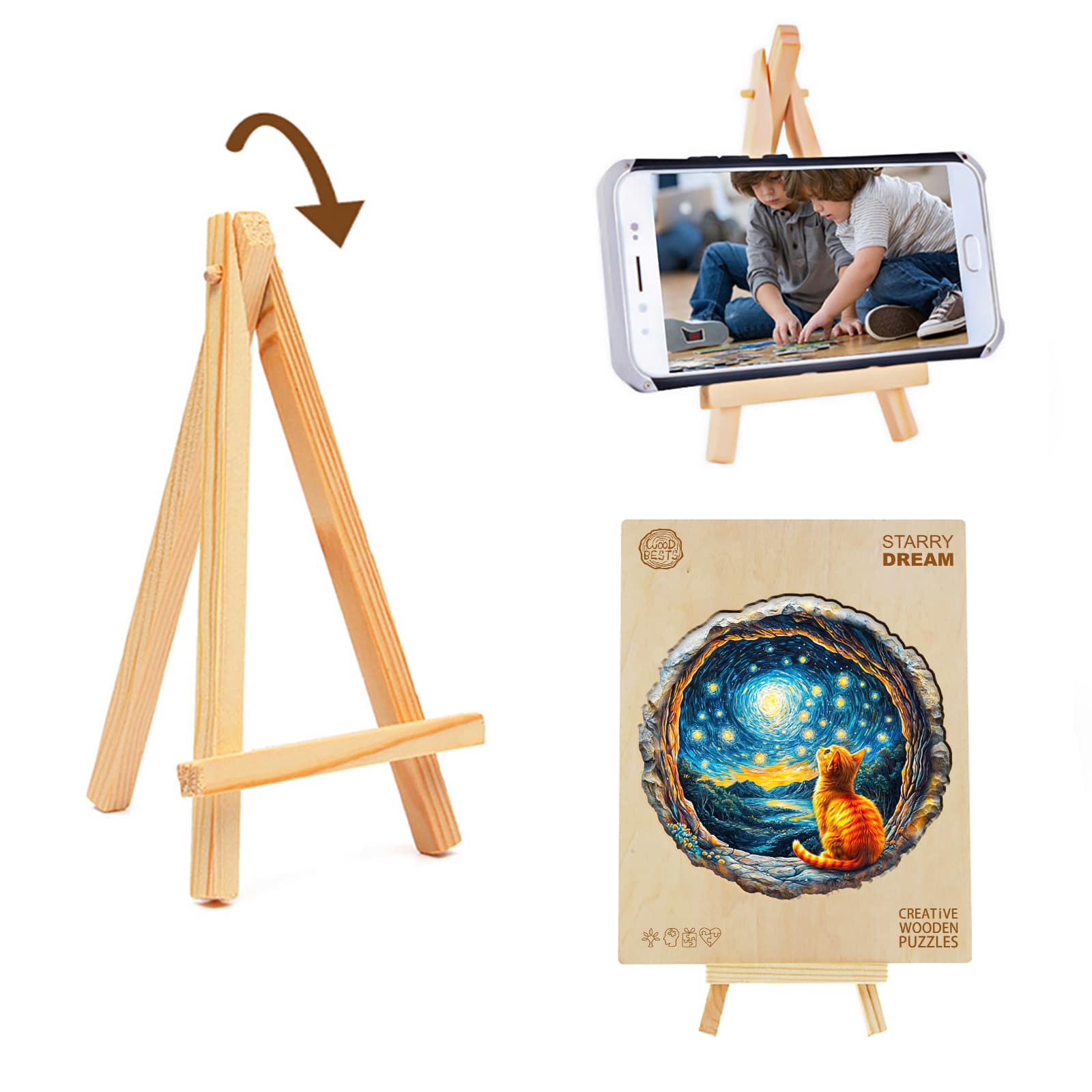 Wooden Jigsaw Puzzle - Starry Dream - Image 4