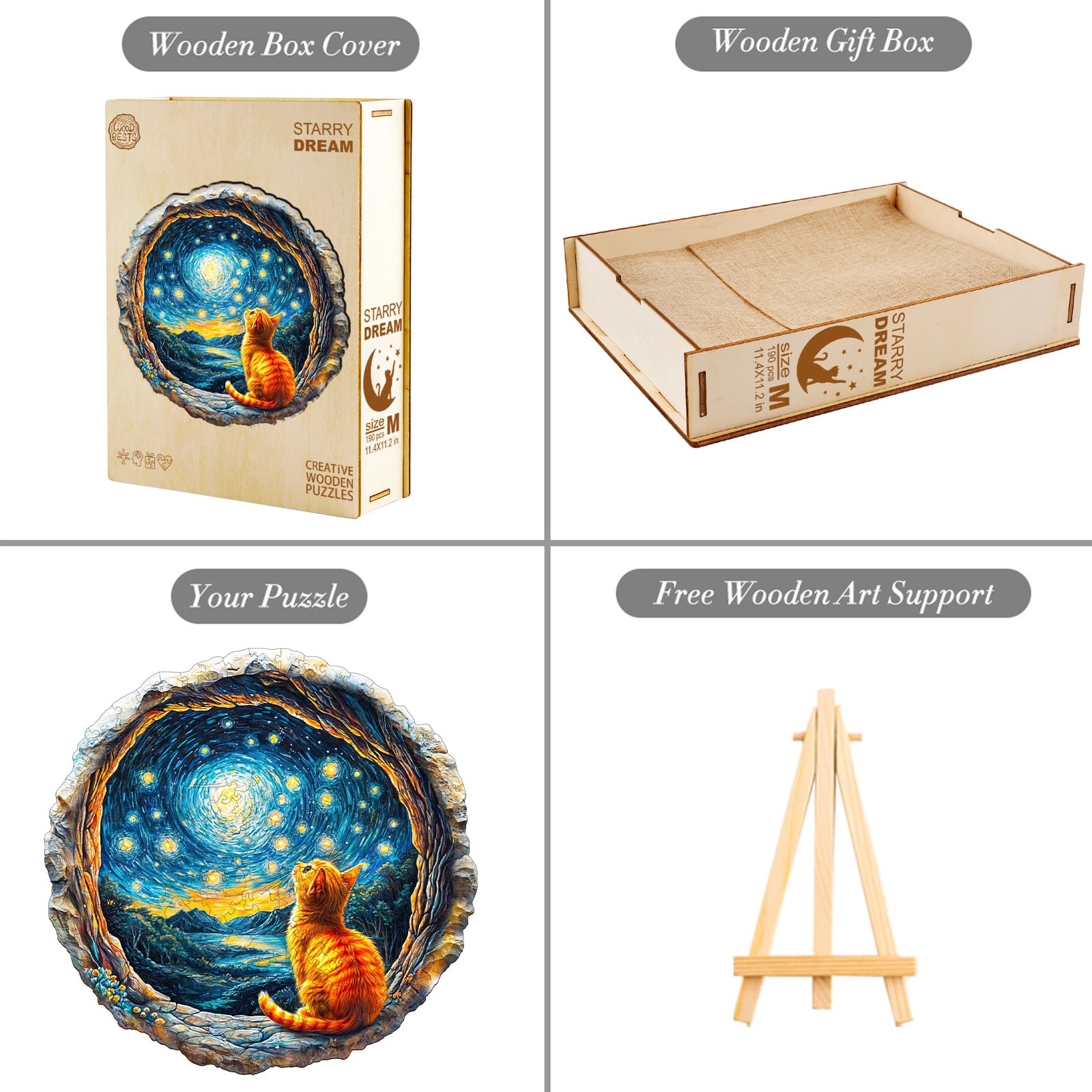 Wooden Jigsaw Puzzle - Starry Dream - Image 5