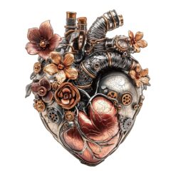 Wooden Jigsaw Puzzle - steampunk heart