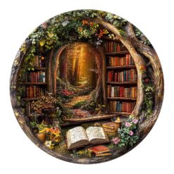 Wooden Jigsaw Puzzle - Tree House Library