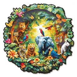 Wooden Jigsaw Puzzle - Animal Paradise