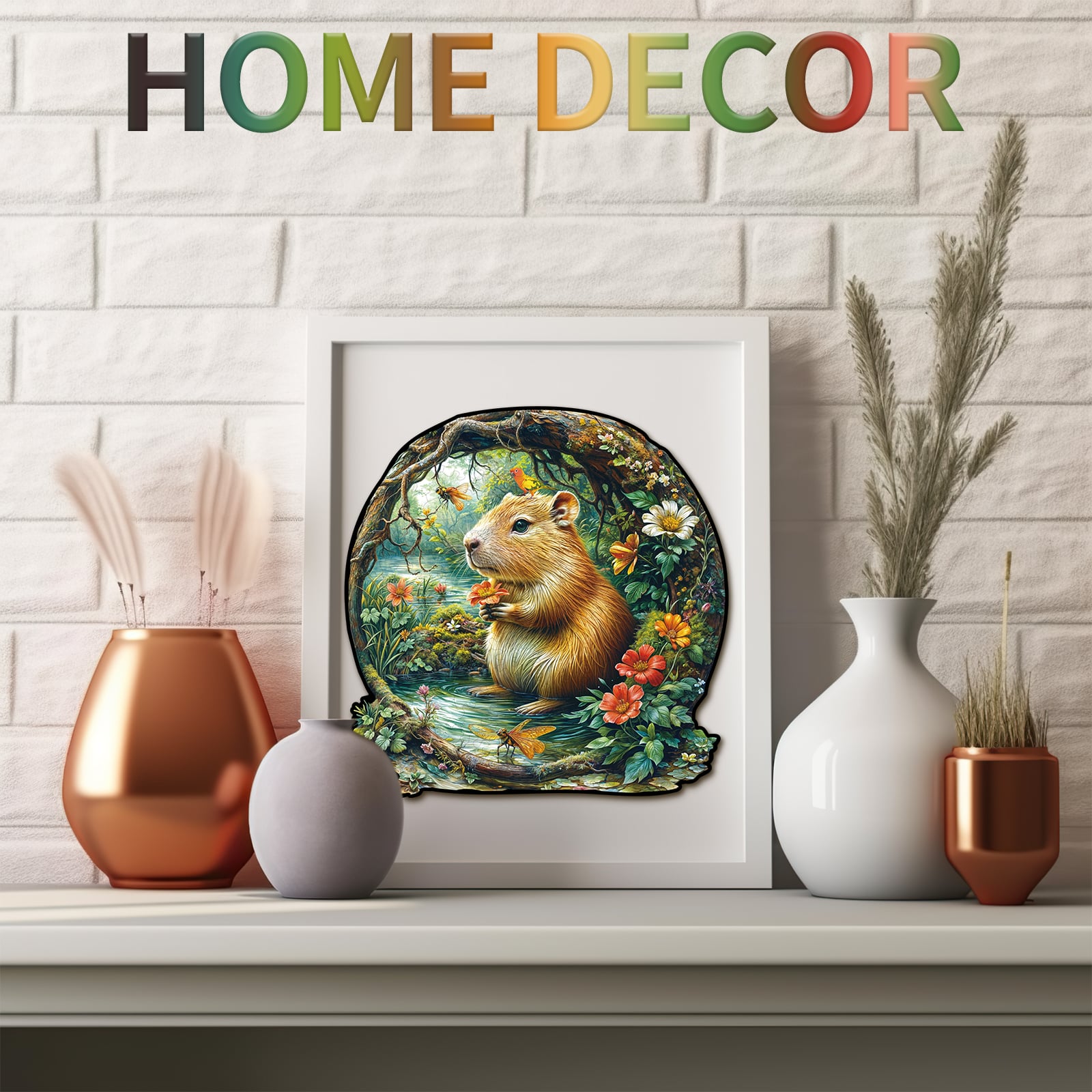 Wooden Jigsaw Puzzle - Capybara Wonderland - Image 6