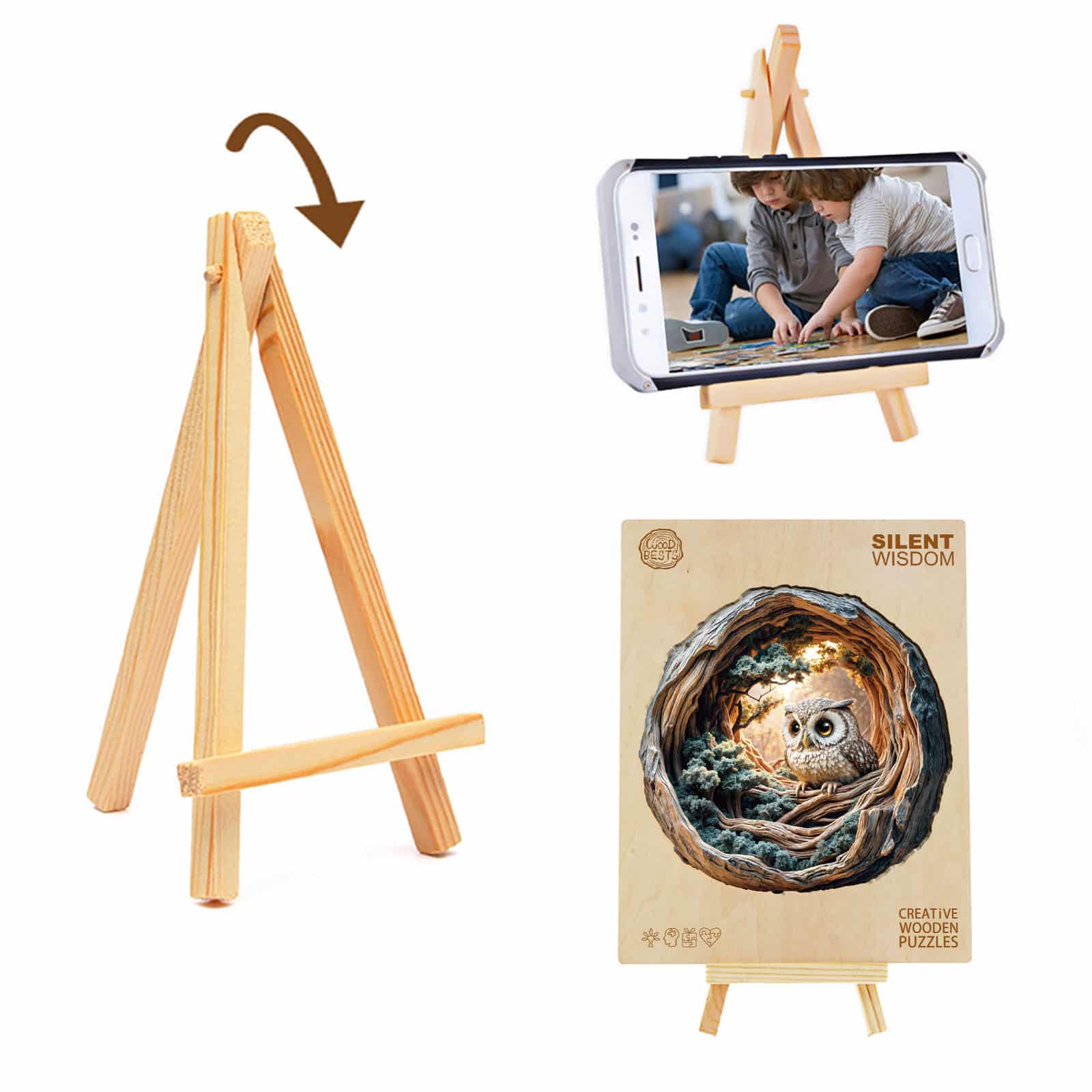 Wooden Jigsaw Puzzle - Silent Wisdom - Image 4