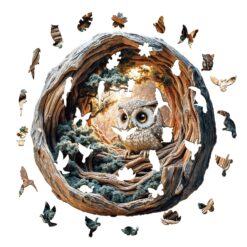 Alternative view of Wooden Jigsaw Puzzle - Silent Wisdom