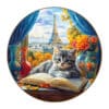 Wooden Jigsaw Puzzle - Parisian Paws