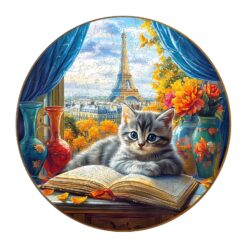 Wooden Jigsaw Puzzle - Parisian Paws