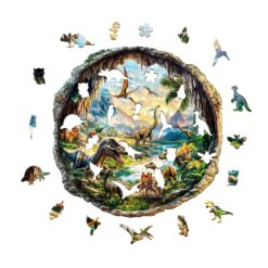 Alternative view of Wooden Jigsaw Puzzle - Prehistoric Dinosaur Adventure