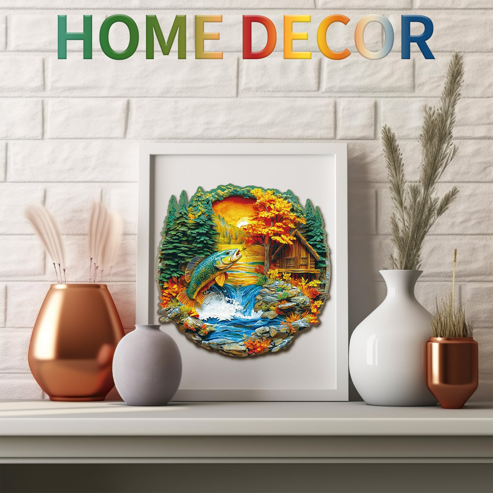 Wooden Jigsaw Puzzle - rural lakeside - Image 7