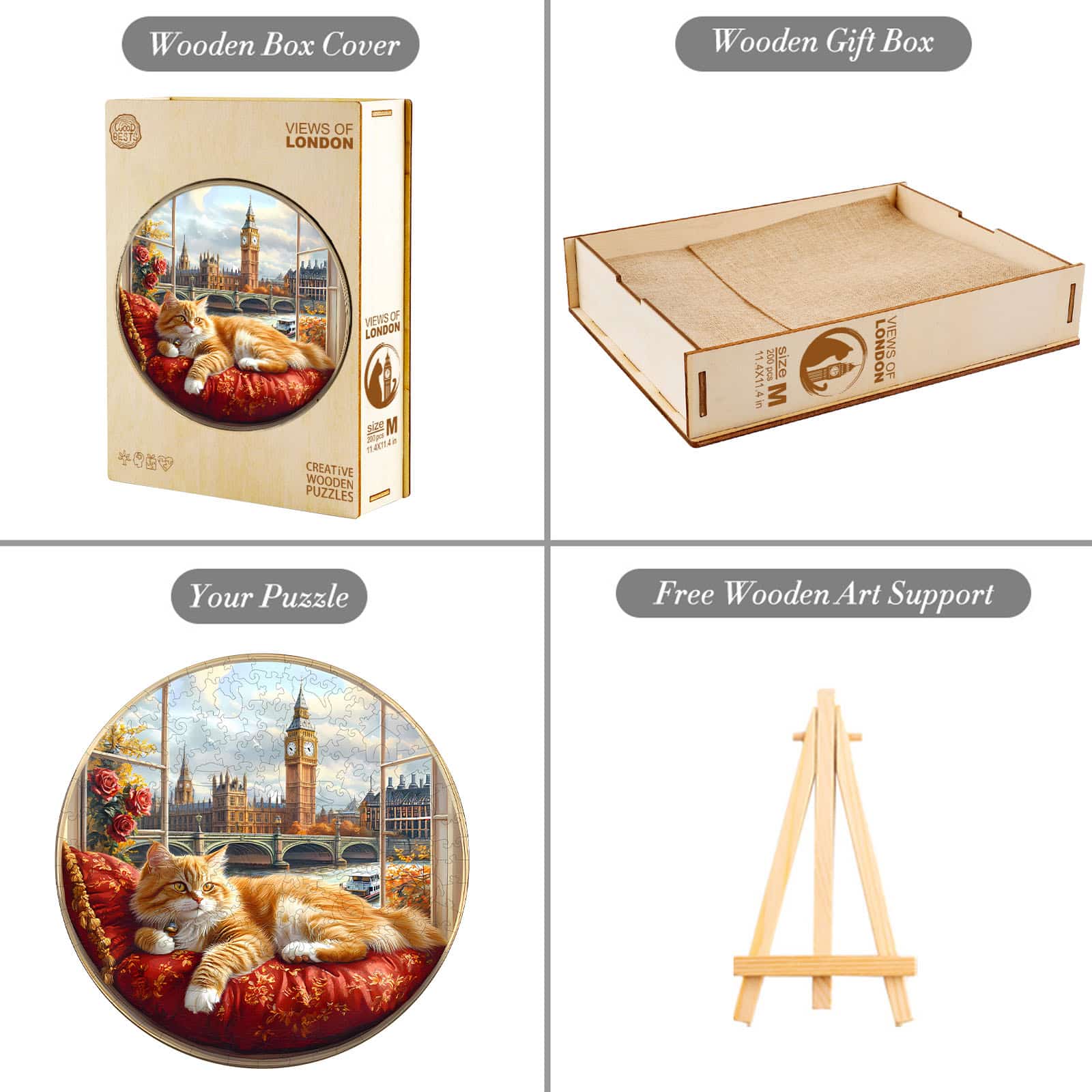 Wooden Jigsaw Puzzle - Serenity in London - Image 4