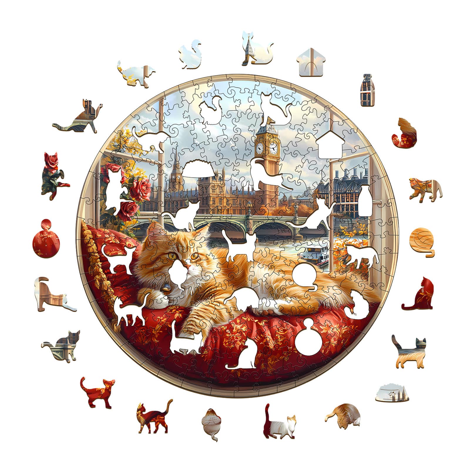 Wooden Jigsaw Puzzle - Serenity in London - Image 2