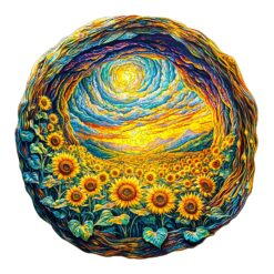 Wooden Jigsaw Puzzle - Sunflower Serenity