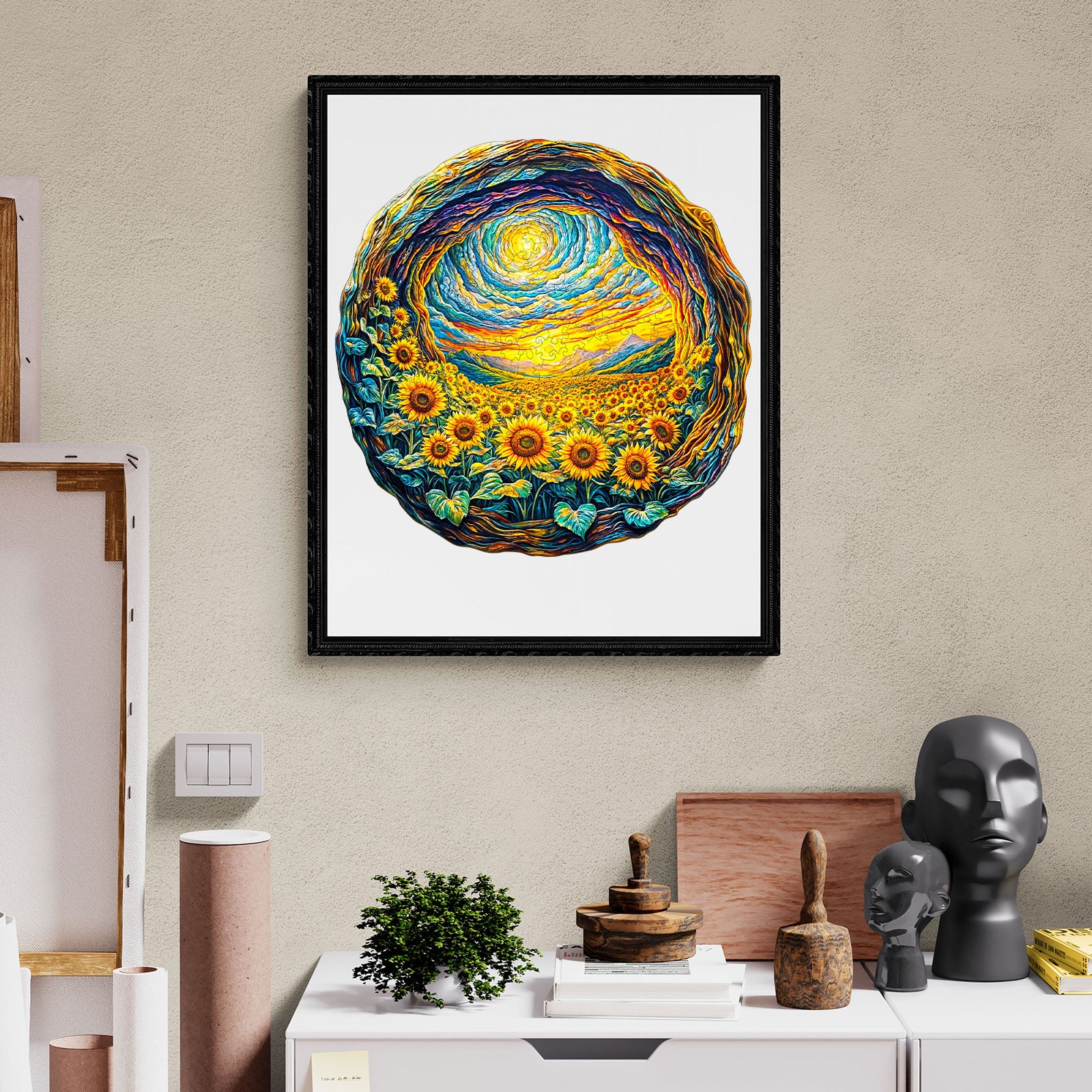 Wooden Jigsaw Puzzle - Sunflower Serenity - Image 8