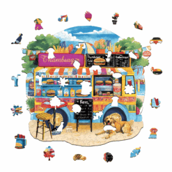 Alternative view of Wooden Jigsaw Puzzle - ThamBurger Fun