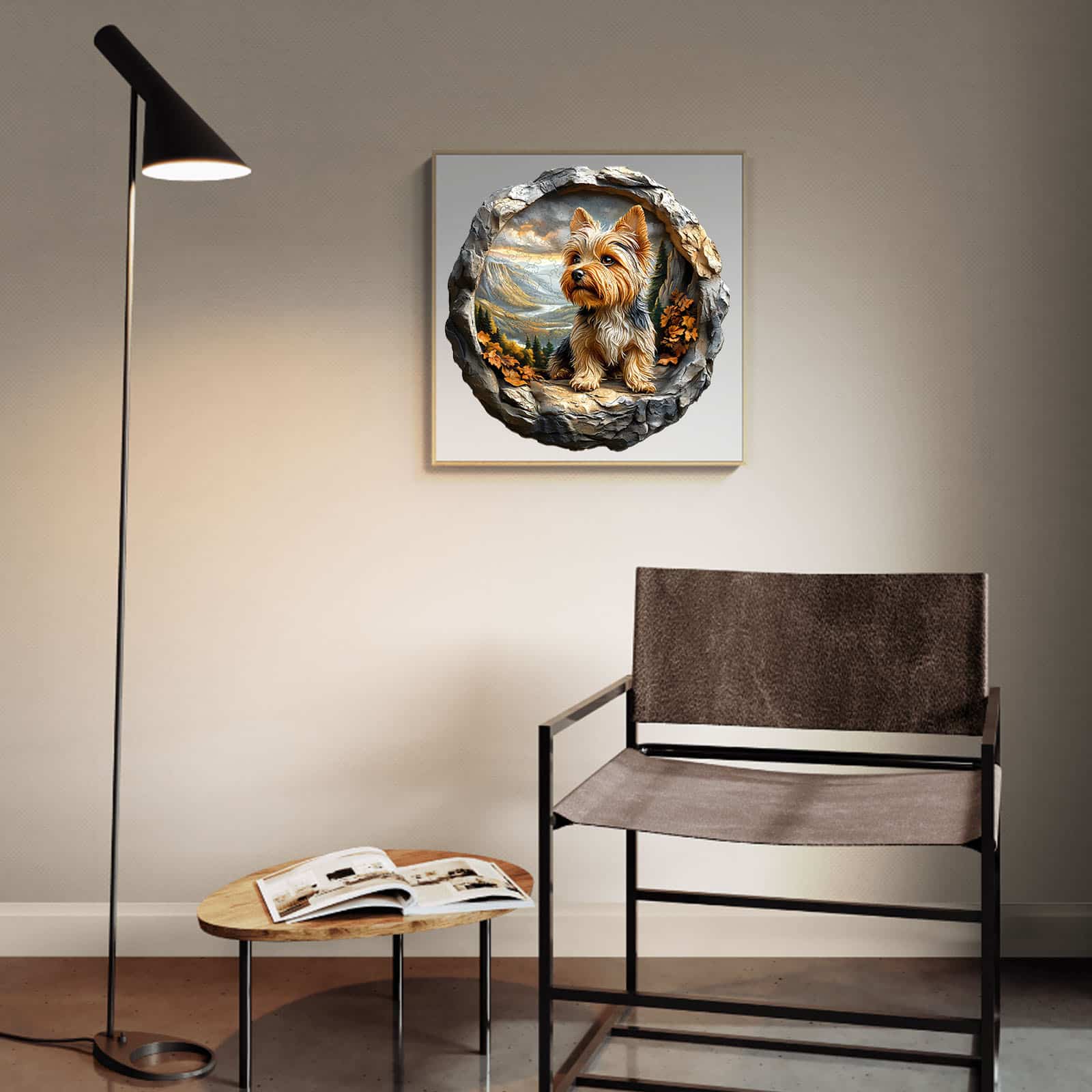 Wooden Jigsaw Puzzle - Yorkshire Terrier in Nature - Image 9