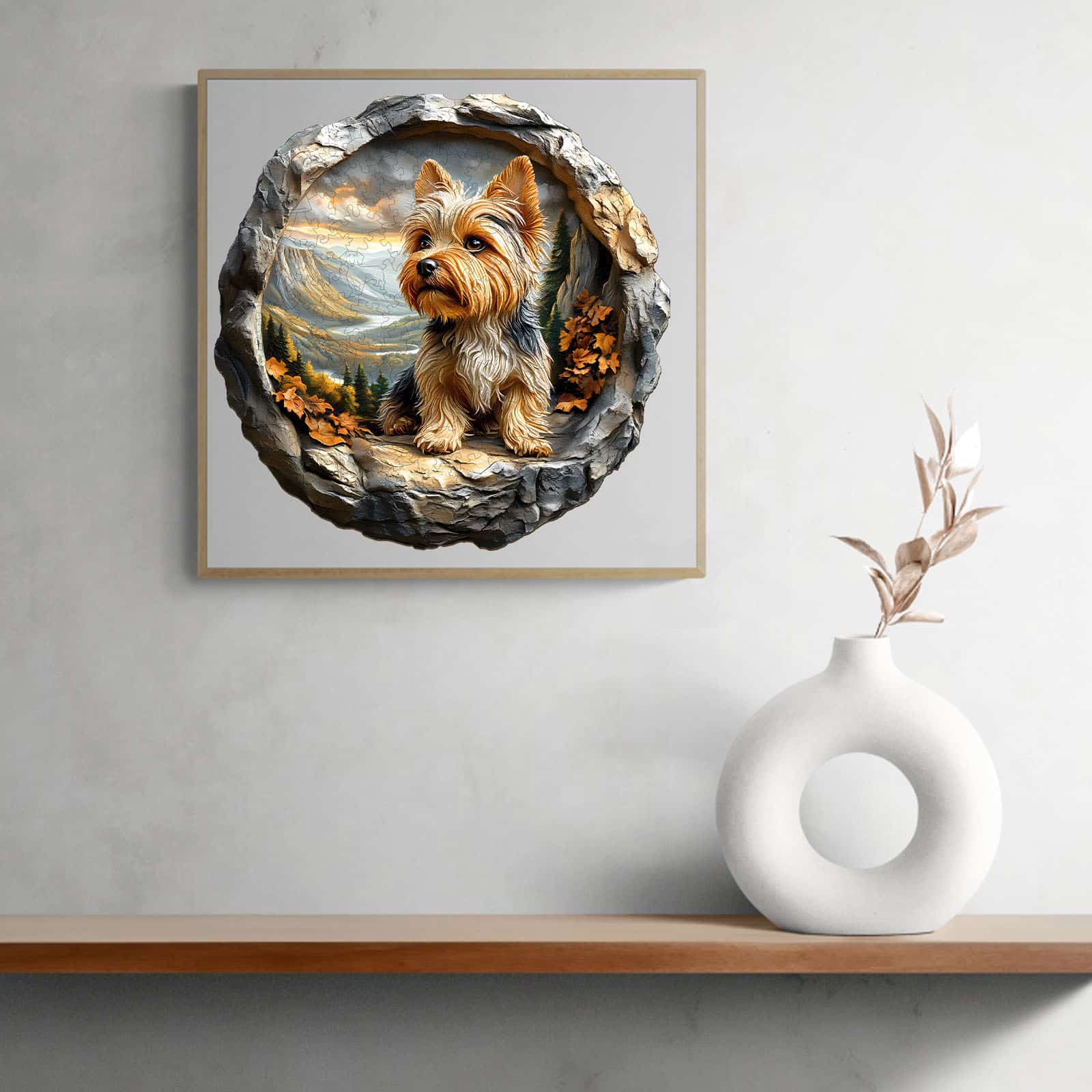 Wooden Jigsaw Puzzle - Yorkshire Terrier in Nature - Image 8