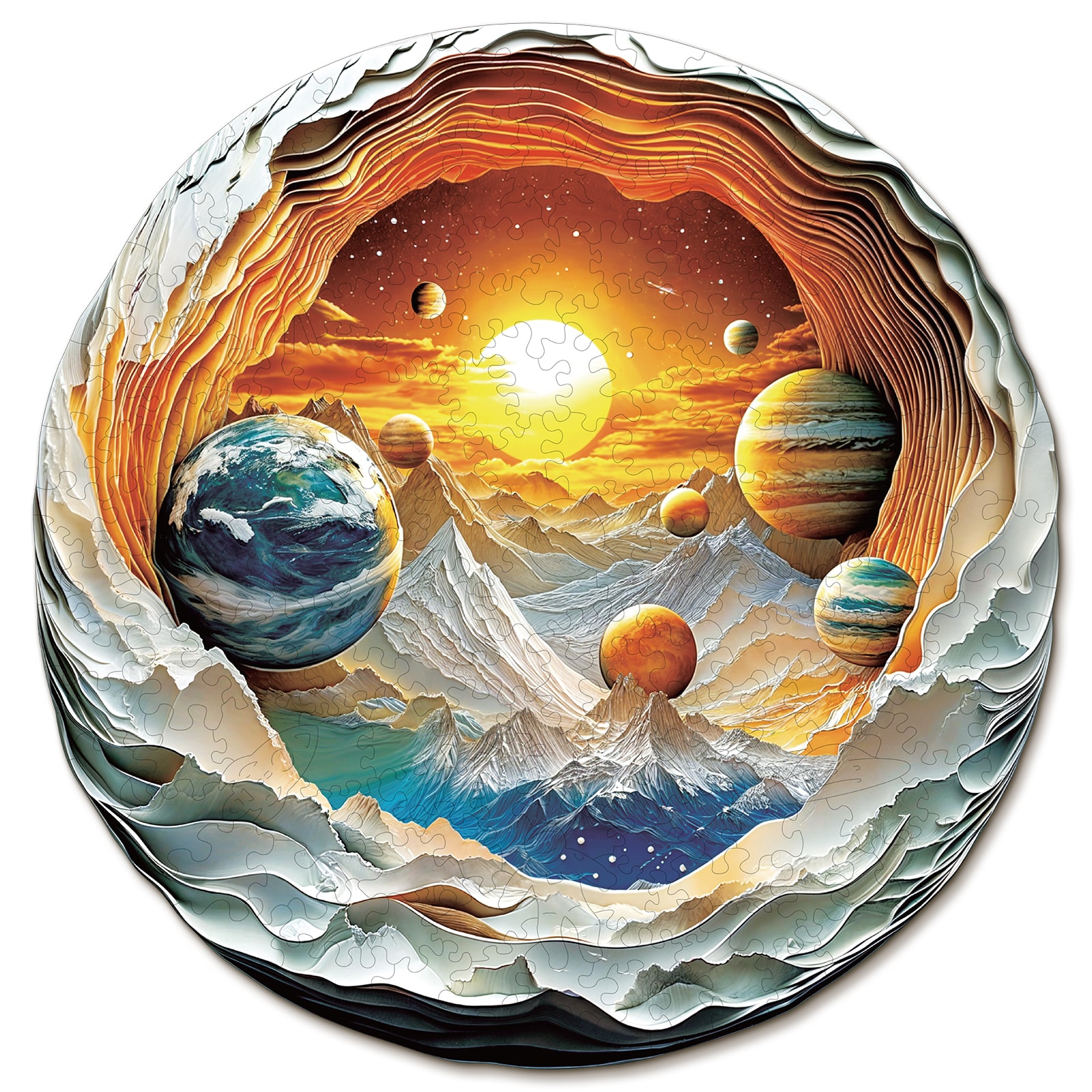 Wooden Jigsaw Puzzle - Cosmic Realms