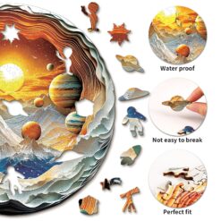 Alternative view of Wooden Jigsaw Puzzle - Cosmic Realms