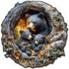 Wooden Jigsaw Puzzle - Hugging Bear and Cub