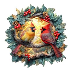 Wooden Jigsaw Puzzle - 3D Northern cardinal