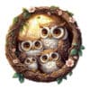 Wooden Jigsaw Puzzle - 3D owl family